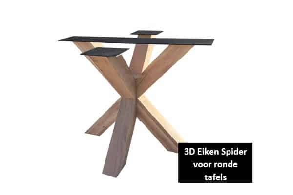 3D Eiken Spider voor ronde tafels