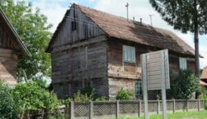 Oude boerderij hout planken oud eiken doorleefd