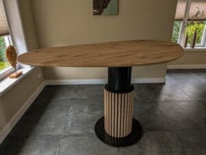 Abel zit sta tafel organisch tafelblad verstelbaar